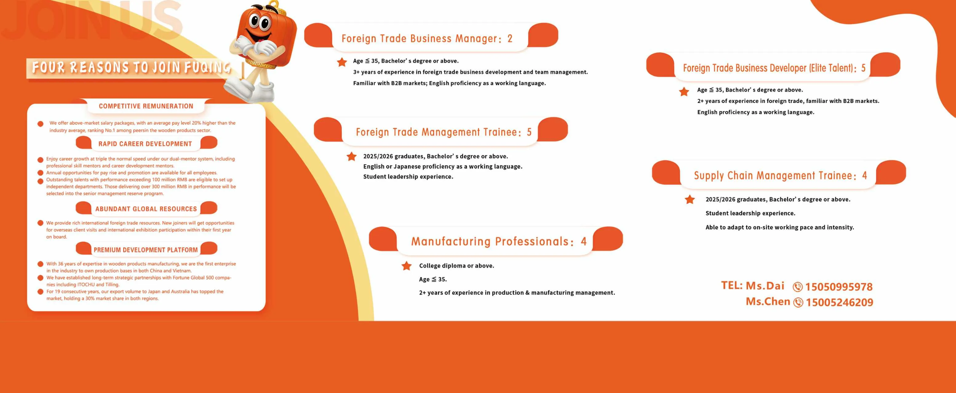 Looking for a Career in Fuqing?